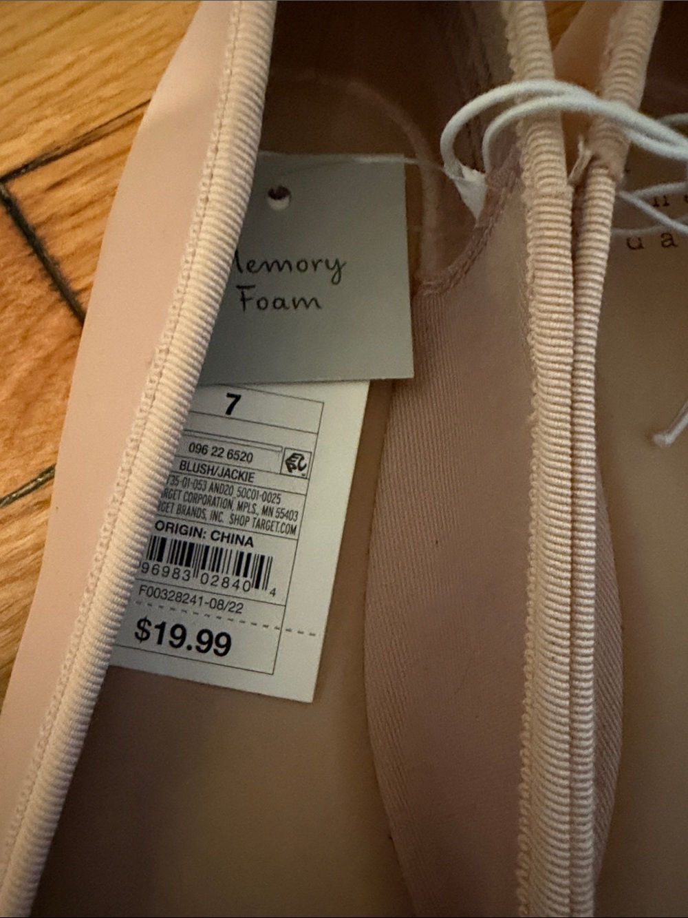 a new day Pale Pink Ballet Flats with Bow Accent - Picture 2 of 2